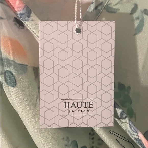 Chic Mint Floral Midi Dress - Picture 5 of 8